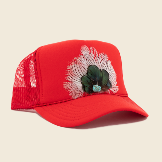 Red Feather Trucker