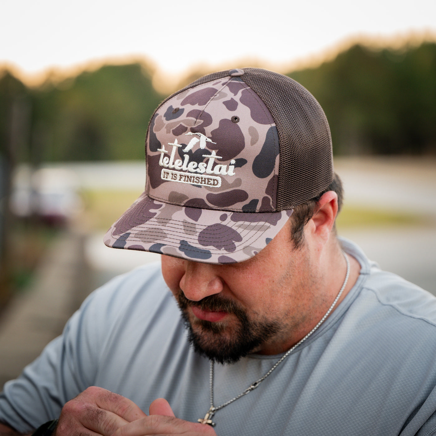 Camo Tetelestai Hat