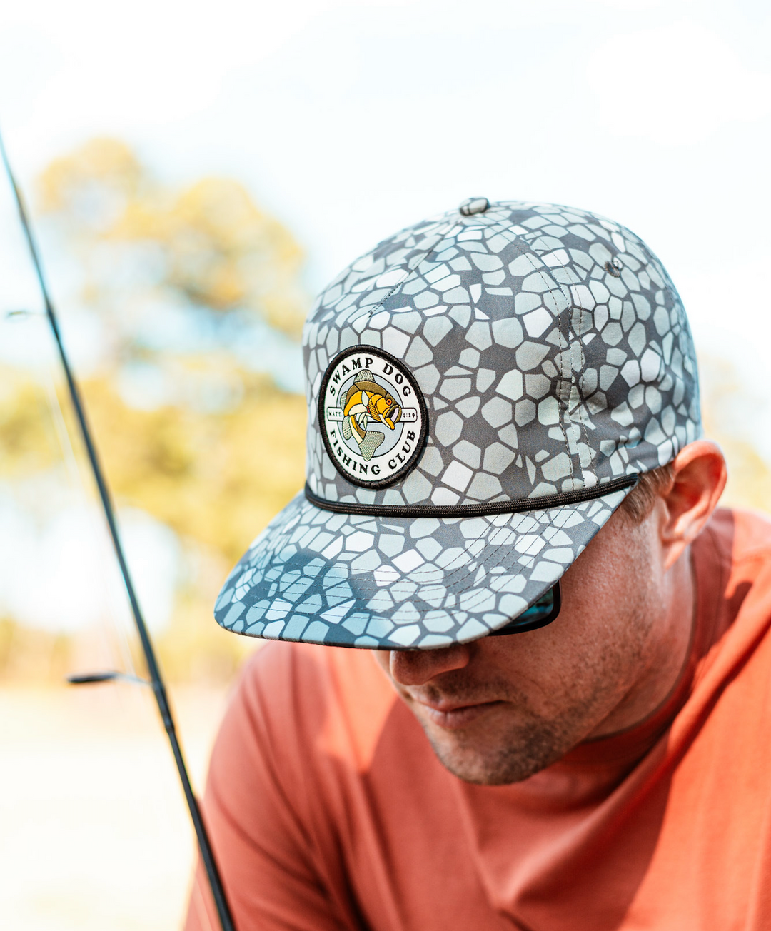 Stained Glass Bass Hat Swamp Dog